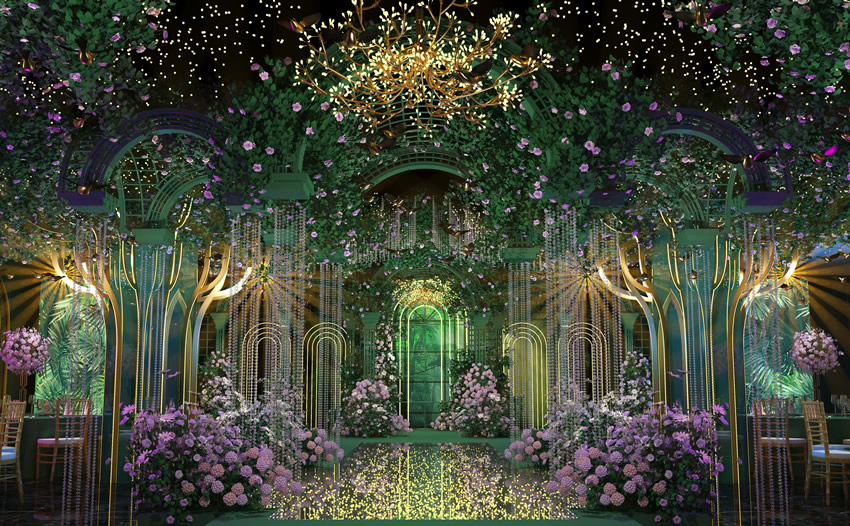 章丘奇妙森林婚礼堂效果展示